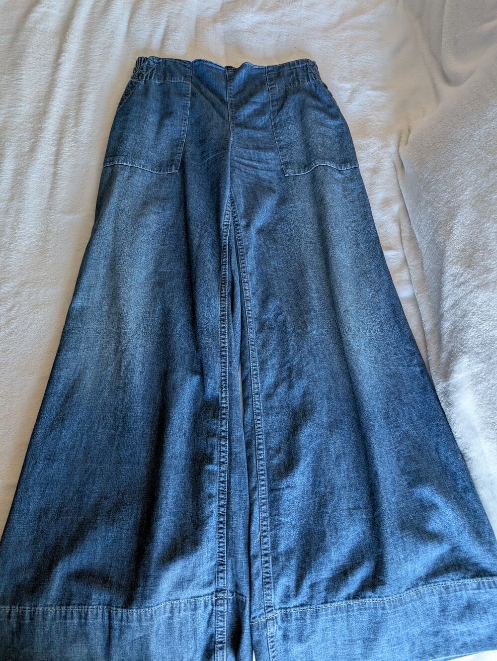 Free People Wide Leg Pull On Pants - Picture 3 of 8